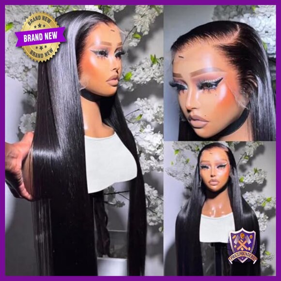 13x6 Full Lace Frontal Wig Brazilian Human Hair Glueless 20 Inch main image 4